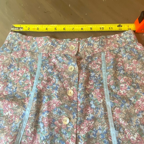 Vintage YOU BABES Prairie, Coastal Cowgirl/Cabincore Floral Skirt with Lace Trim - Picture 10 of 12